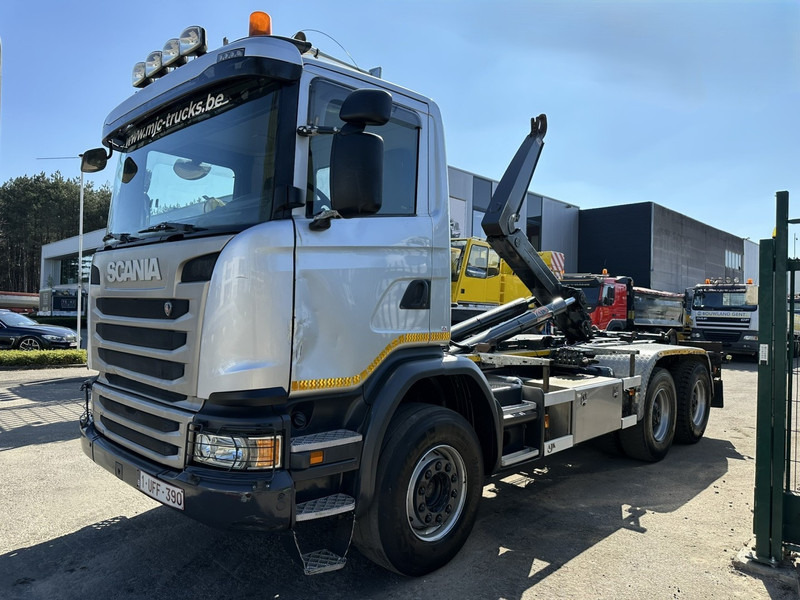 Scania G450 6x4 HOOKLIFT / HAAKSYSTEEM AJK 20T - 5760mm - 3m90 WB - HUB REDUCTION / STEEL SUSPENSION - EURO 6 - BE TRUCK - Hook-lift sunkvežimis: foto 3 Scania G450 6x4 HOOKLIFT / HAAKSYSTEEM AJK 20T - 5760mm - 3m90 WB - HUB REDUCTION / STEEL SUSPENSION - EURO 6 - BE TRUCK - Hook-lift sunkvežimis: foto 3