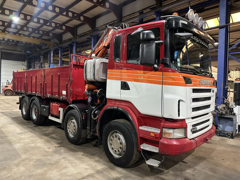 Scania G480 8x4 TIPPER + CRANE ATLAS 240.E4 + RADIO - STEEL SPRING / BIG AXLES - Savivartis sunkvežimis, Sunkvežimis su kranu: foto 1 Scania G480 8x4 TIPPER + CRANE ATLAS 240.E4 + RADIO - STEEL SPRING / BIG AXLES - Savivartis sunkvežimis, Sunkvežimis su kranu: foto 1