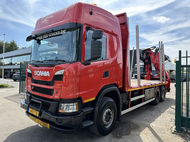 Scania G500 XT 6x4 WOOD / TIMBER / HOLZ CRANE PALFINGER EPSILON Q150Z + RETARDER - FULL AIR SUSP. - BE TRUCK - Platforminis/ Bortinis sunkvežimis, Sunkvežimis su kranu: foto 3 Scania G500 XT 6x4 WOOD / TIMBER / HOLZ CRANE PALFINGER EPSILON Q150Z + RETARDER - FULL AIR SUSP. - BE TRUCK - Platforminis/ Bortinis sunkvežimis, Sunkvežimis su kranu: foto 3