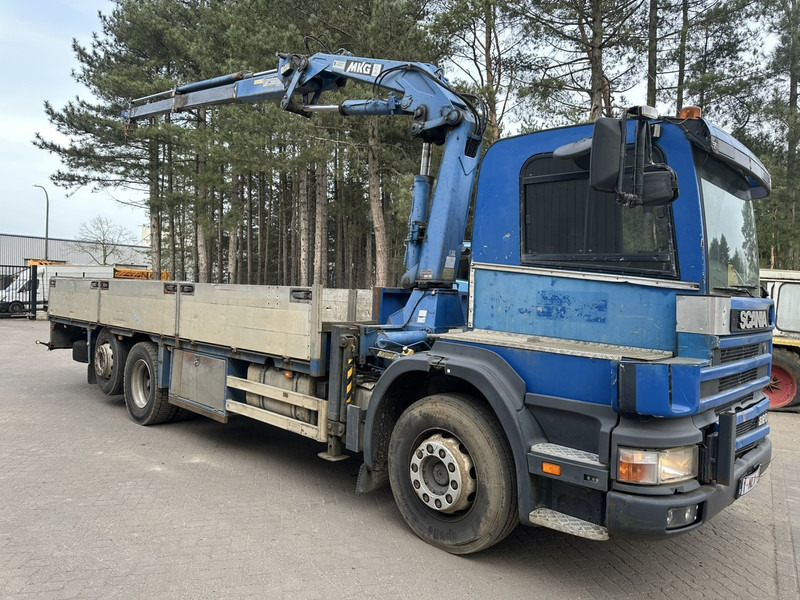 Scania P 94-220 6x2 + CRANE / GRUA MKG HLK 125 - STEEL CARRIER - MANUAL 4+4 - LIFT + STEERING AXLE - BE TRUCK - Sunkvežimis su kranu: foto 3 Scania P 94-220 6x2 + CRANE / GRUA MKG HLK 125 - STEEL CARRIER - MANUAL 4+4 - LIFT + STEERING AXLE - BE TRUCK - Sunkvežimis su kranu: foto 3
