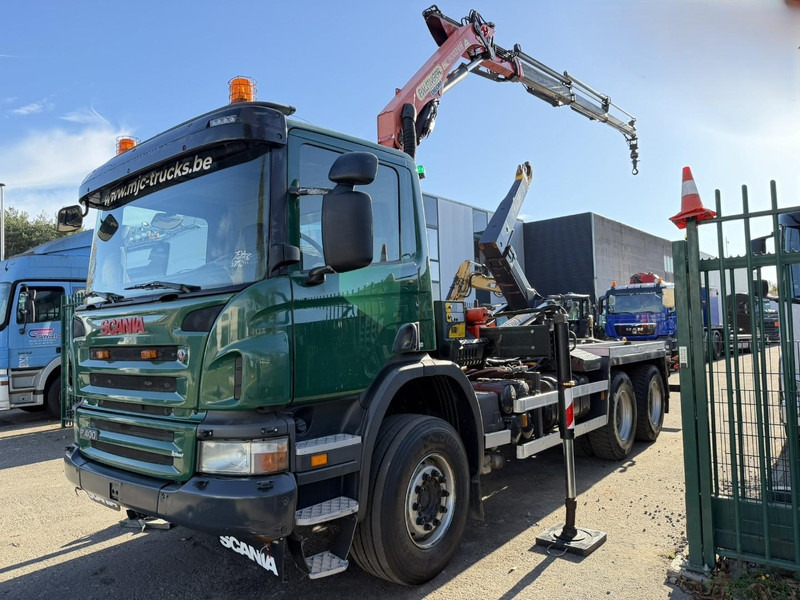 Scania P400 6x4 HOOKLIFT + CRANE PALFINGER PK9001 EH - RETARDER - 5/6F + ROTATOR + RADIO - WB 3m90 - EURO 5 - HUB REDUCTION / SPRING - BE TRUCK - Hook-lift sunkvežimis, Sunkvežimis su kranu: foto 4 Scania P400 6x4 HOOKLIFT + CRANE PALFINGER PK9001 EH - RETARDER - 5/6F + ROTATOR + RADIO - WB 3m90 - EURO 5 - HUB REDUCTION / SPRING - BE TRUCK - Hook-lift sunkvežimis, Sunkvežimis su kranu: foto 4