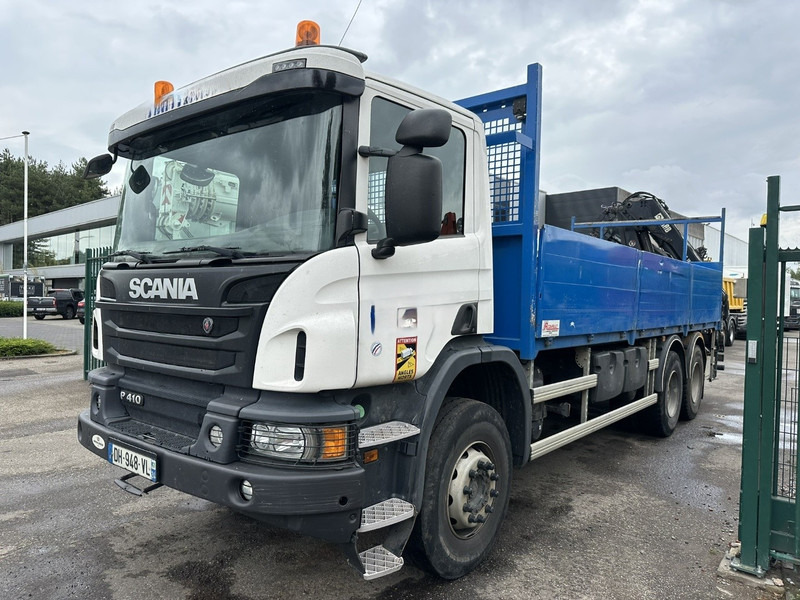 Scania P410 6x4 + CRANE HIAB 166 ES-4 - RETARDER - ROTATOR - PLATFORM 6m80 - BIG AXLES HUB REDUCTION - STEEL SPRING - Sunkvežimis su kranu: foto 4 Scania P410 6x4 + CRANE HIAB 166 ES-4 - RETARDER - ROTATOR - PLATFORM 6m80 - BIG AXLES HUB REDUCTION - STEEL SPRING - Sunkvežimis su kranu: foto 4