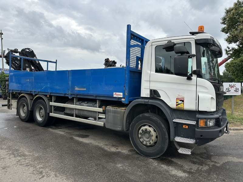 Scania P410 6x4 + CRANE HIAB 166 ES-4 - RETARDER - ROTATOR - PLATFORM 6m80 - BIG AXLES HUB REDUCTION - STEEL SPRING - Sunkvežimis su kranu: foto 1 Scania P410 6x4 + CRANE HIAB 166 ES-4 - RETARDER - ROTATOR - PLATFORM 6m80 - BIG AXLES HUB REDUCTION - STEEL SPRING - Sunkvežimis su kranu: foto 1