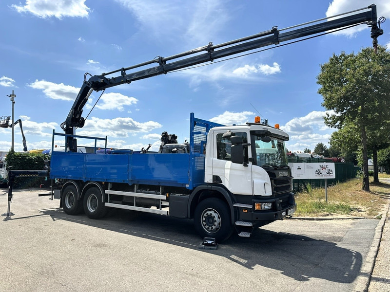 Scania P410 6x4 PRITSCHE + KRAN HIAB 166 ES-4 - RETARDER - ROTATOR - PLATFORM 6m80 - BIG AXLES HUB REDUCTION - STEEL SPRING - Platforminis/ Bortinis sunkvežimis, Sunkvežimis su kranu: foto 2 Scania P410 6x4 PRITSCHE + KRAN HIAB 166 ES-4 - RETARDER - ROTATOR - PLATFORM 6m80 - BIG AXLES HUB REDUCTION - STEEL SPRING - Platforminis/ Bortinis sunkvežimis, Sunkvežimis su kranu: foto 2
