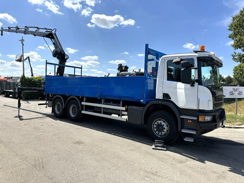 Scania P410 6x4 PRITSCHE + KRAN HIAB 166 ES-4 - RETARDER - ROTATOR - PLATFORM 6m80 - BIG AXLES HUB REDUCTION - STEEL SPRING - Platforminis/ Bortinis sunkvežimis, Sunkvežimis su kranu: foto 3 Scania P410 6x4 PRITSCHE + KRAN HIAB 166 ES-4 - RETARDER - ROTATOR - PLATFORM 6m80 - BIG AXLES HUB REDUCTION - STEEL SPRING - Platforminis/ Bortinis sunkvežimis, Sunkvežimis su kranu: foto 3