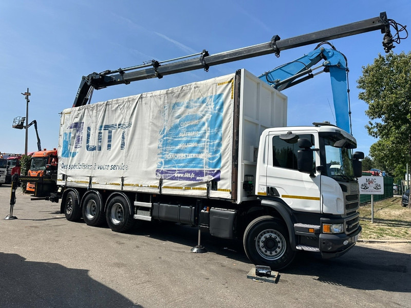 Scania P410 8x4 TRIDEM + CRANE HIAB 244 EP-4 HIDUO - RETARDER - LIFT + STEERING AXLE - *327.000km* - RADIO - Sunkvežimis su kranu: foto 1 Scania P410 8x4 TRIDEM + CRANE HIAB 244 EP-4 HIDUO - RETARDER - LIFT + STEERING AXLE - *327.000km* - RADIO - Sunkvežimis su kranu: foto 1