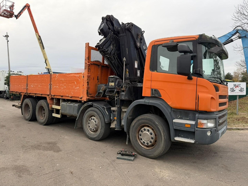 Scania P420 8X4 PRITSCHE + (25m) KRAN HIAB 422 E-5 HIPRO + JIB 100X-4 - RETARDER - *284.000km* - MANUAL - STEEL SPRING - EURO 3 - BE TRUCK - Platforminis/ Bortinis sunkvežimis, Sunkvežimis su kranu: foto 1 Scania P420 8X4 PRITSCHE + (25m) KRAN HIAB 422 E-5 HIPRO + JIB 100X-4 - RETARDER - *284.000km* - MANUAL - STEEL SPRING - EURO 3 - BE TRUCK - Platforminis/ Bortinis sunkvežimis, Sunkvežimis su kranu: foto 1