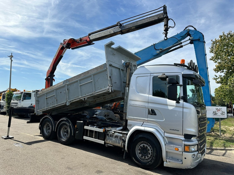 Scania R520 6x4 PRITSCHE + KRAN PALFINGER PK 15002 A - *ZSM + KIPPER* - RETARDER - *FULL AIR* - EUR 6 - BE TRUCK - Platforminis/ Bortinis sunkvežimis, Sunkvežimis su kranu: foto 3 Scania R520 6x4 PRITSCHE + KRAN PALFINGER PK 15002 A - *ZSM + KIPPER* - RETARDER - *FULL AIR* - EUR 6 - BE TRUCK - Platforminis/ Bortinis sunkvežimis, Sunkvežimis su kranu: foto 3