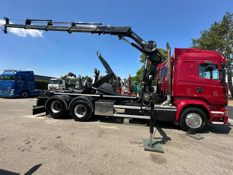 Scania R580 6X2 V8 HOOKLIFT + CRANE HIAB 211 E-4 HIPRO - ROTATOR - RETARDER - ALCOA ALU - RADIO - NL TRUCK - Hook-lift sunkvežimis, Sunkvežimis su kranu: foto 4 Scania R580 6X2 V8 HOOKLIFT + CRANE HIAB 211 E-4 HIPRO - ROTATOR - RETARDER - ALCOA ALU - RADIO - NL TRUCK - Hook-lift sunkvežimis, Sunkvežimis su kranu: foto 4