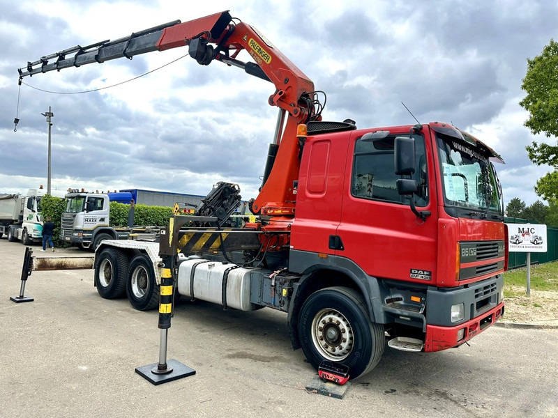 DAF 85 CF 430 6x4 CRANE PK 32.000 F (7x) + WINCH - EURO 2 - MANUAL ZF - HUB REDUCTION / STEEL SPRING - BE TRUCK - Vilkikas: foto 1 DAF 85 CF 430 6x4 CRANE PK 32.000 F (7x) + WINCH - EURO 2 - MANUAL ZF - HUB REDUCTION / STEEL SPRING - BE TRUCK - Vilkikas: foto 1