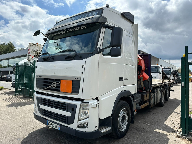 Volvo FH 500 6X2 + CRANE PALFINGER PK50002 E 6x - RETARDER - PLATFORM 6m20 - TWISTLOCKS 20' - 561.000km - EURO 5 - Sunkvežimis su kranu: foto 4 Volvo FH 500 6X2 + CRANE PALFINGER PK50002 E 6x - RETARDER - PLATFORM 6m20 - TWISTLOCKS 20' - 561.000km - EURO 5 - Sunkvežimis su kranu: foto 4