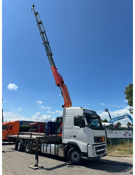 Volvo FH 500 6X2 + CRANE PALFINGER PK50002 E 6x - RETARDER - PLATFORM 6m20 - TWISTLOCKS 20' - 561.000km - EURO 5 - Sunkvežimis su kranu: foto 3 Volvo FH 500 6X2 + CRANE PALFINGER PK50002 E 6x - RETARDER - PLATFORM 6m20 - TWISTLOCKS 20' - 561.000km - EURO 5 - Sunkvežimis su kranu: foto 3