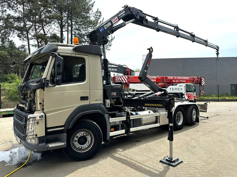 Volvo FM 370 6x2 HOOKLIFT 21T + CRANE HIAB 144 E-4 HIDUO - ENGINE / GEARBOX OK - CHASSIS OK - RUNNING + DRIVING - BE TRUCK - Hook-lift sunkvežimis, Sunkvežimis su kranu: foto 2 Volvo FM 370 6x2 HOOKLIFT 21T + CRANE HIAB 144 E-4 HIDUO - ENGINE / GEARBOX OK - CHASSIS OK - RUNNING + DRIVING - BE TRUCK - Hook-lift sunkvežimis, Sunkvežimis su kranu: foto 2