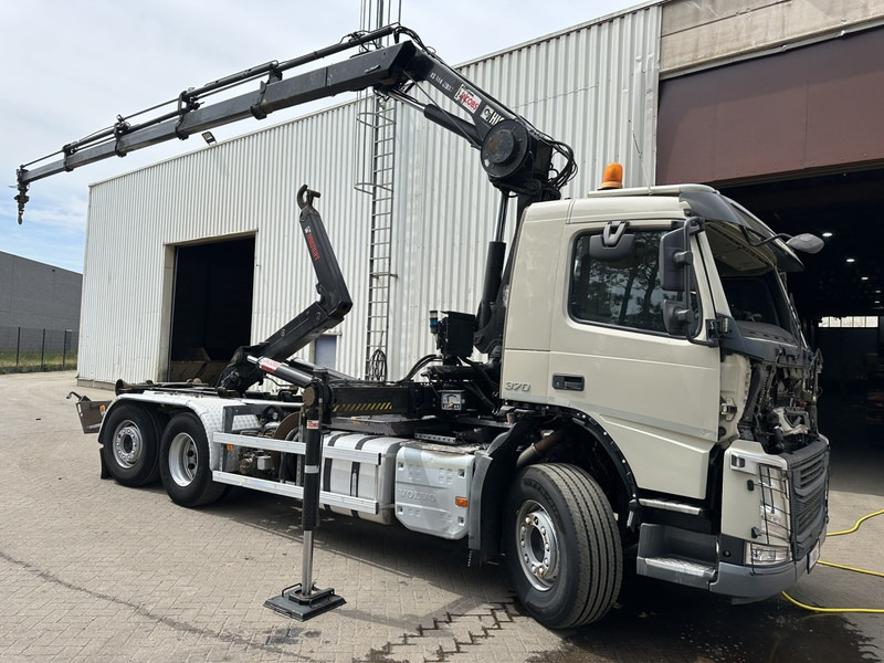 Volvo FM 370 6x2 HOOKLIFT 21T + CRANE HIAB 144 E-4 HIDUO - ENGINE / GEARBOX OK - CHASSIS OK - RUNNING + DRIVING - BE TRUCK - Hook-lift sunkvežimis, Sunkvežimis su kranu: foto 1 Volvo FM 370 6x2 HOOKLIFT 21T + CRANE HIAB 144 E-4 HIDUO - ENGINE / GEARBOX OK - CHASSIS OK - RUNNING + DRIVING - BE TRUCK - Hook-lift sunkvežimis, Sunkvežimis su kranu: foto 1