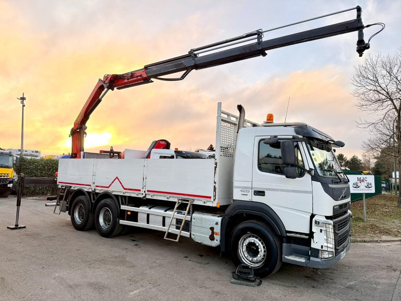 Volvo FM 420 6x4 BAUSTOFF + KRAN PALFINGER PK18502 SH B (3x) - ROTATOR - 5/6 F - TÜV 05/2026 - CG FR - PLATFORM 6m50 - I-Shift - 325.000km - STEEL SPRING / HUB REDUCTI - Platforminis/ Bortinis sunkvežimis: foto 3 Volvo FM 420 6x4 BAUSTOFF + KRAN PALFINGER PK18502 SH B (3x) - ROTATOR - 5/6 F - TÜV 05/2026 - CG FR - PLATFORM 6m50 - I-Shift - 325.000km - STEEL SPRING / HUB REDUCTI - Platforminis/ Bortinis sunkvežimis: foto 3