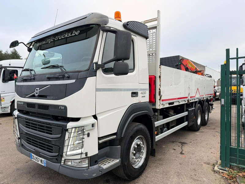 Volvo FM 420 6x4 BAUSTOFF + KRAN PALFINGER PK18502 SH B (3x) - ROTATOR - 5/6 F - TÜV 05/2026 - CG FR - PLATFORM 6m50 - I-Shift - 325.000km - STEEL SPRING / HUB REDUCTI - Platforminis/ Bortinis sunkvežimis: foto 2 Volvo FM 420 6x4 BAUSTOFF + KRAN PALFINGER PK18502 SH B (3x) - ROTATOR - 5/6 F - TÜV 05/2026 - CG FR - PLATFORM 6m50 - I-Shift - 325.000km - STEEL SPRING / HUB REDUCTI - Platforminis/ Bortinis sunkvežimis: foto 2