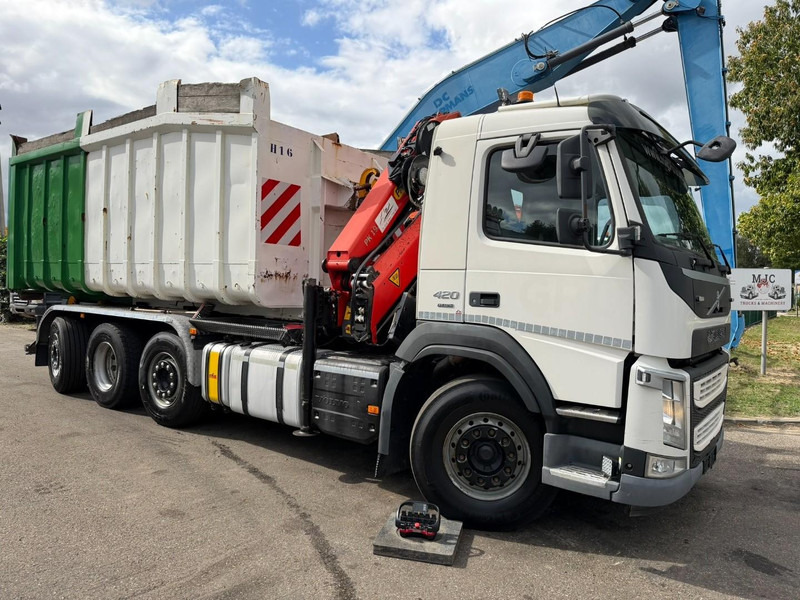 Volvo FM 420 8x2 HOOKLIFT + CRANE PALFINGER PK19.001 SLD B - *294.000km* - EURO 6 - LIFT + STEERING AXLE - I SHIFT - BE TRUCK - Hook-lift sunkvežimis, Sunkvežimis su kranu: foto 2 Volvo FM 420 8x2 HOOKLIFT + CRANE PALFINGER PK19.001 SLD B - *294.000km* - EURO 6 - LIFT + STEERING AXLE - I SHIFT - BE TRUCK - Hook-lift sunkvežimis, Sunkvežimis su kranu: foto 2