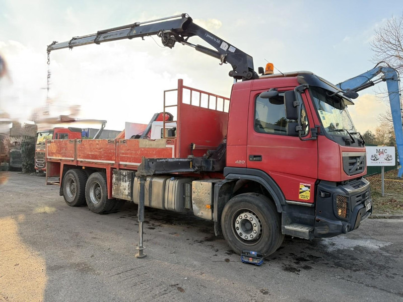 Volvo FMX 420 6X4 PRITSCHE + KRAN HMF 1720 + winch + radio - BIG AXLES / HUB REDUCTION - STEEL SPRING / BLATT - PLATFORM 6m10 - Platforminis/ Bortinis sunkvežimis, Sunkvežimis su kranu: foto 1 Volvo FMX 420 6X4 PRITSCHE + KRAN HMF 1720 + winch + radio - BIG AXLES / HUB REDUCTION - STEEL SPRING / BLATT - PLATFORM 6m10 - Platforminis/ Bortinis sunkvežimis, Sunkvežimis su kranu: foto 1