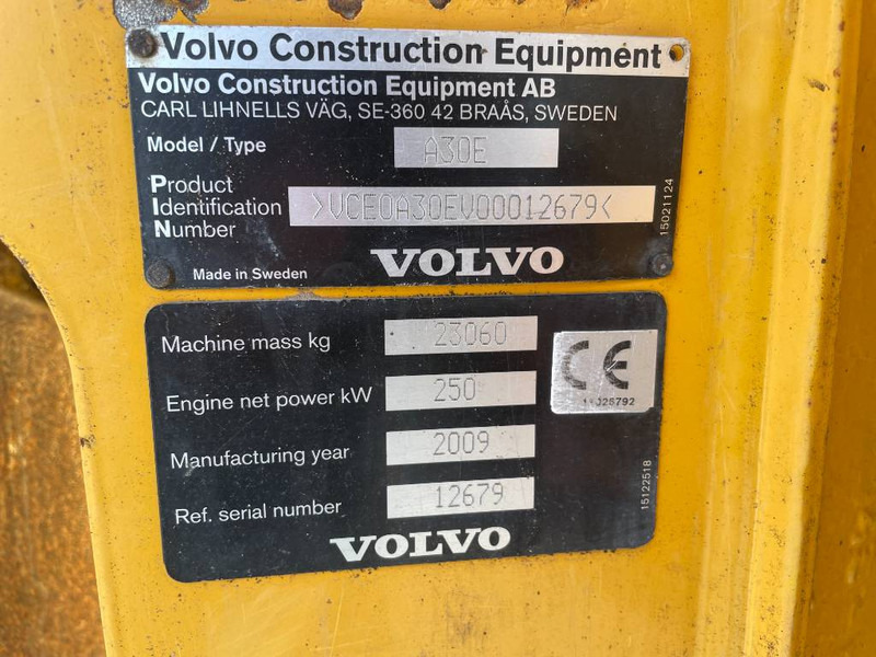 Šarnyrinis savivartis Volvo A30E: foto 8