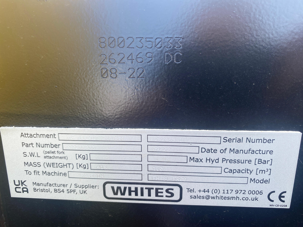 FARESIN WHITES GP BUCKET 2440 mm FH 8U FR00 - Kaušas - Statybinė technika: foto 4 FARESIN WHITES GP BUCKET 2440 mm FH 8U FR00 - Kaušas - Statybinė technika: foto 4