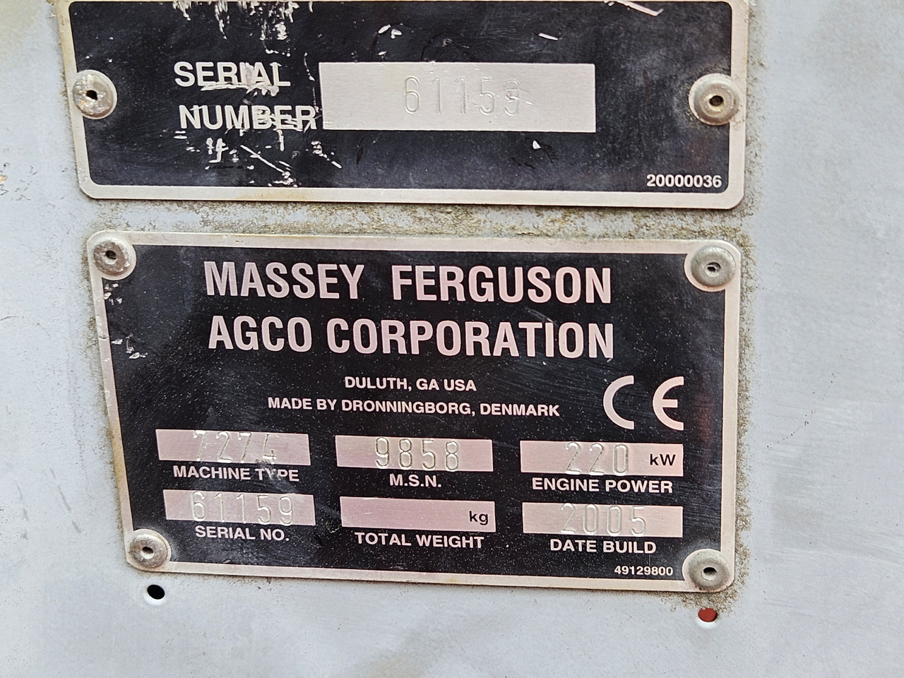 Massey Ferguson Cerea - Derliaus nuėmimo kombainas: foto 5 Massey Ferguson Cerea - Derliaus nuėmimo kombainas: foto 5