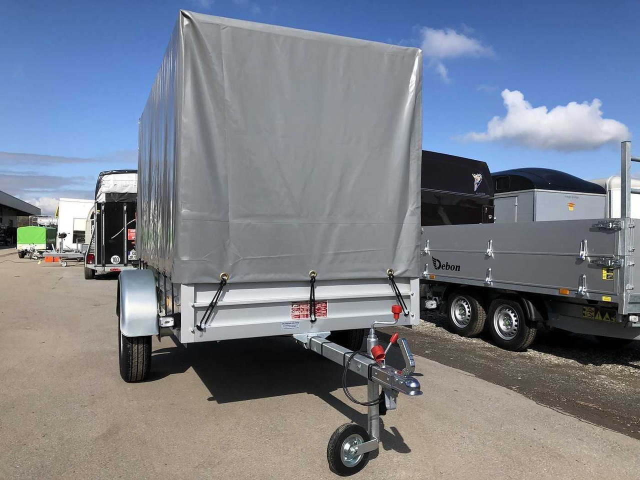 KOCH U4 mit Plane 1100 grau Kastenanhänger ungebremst - Automobilinė priekaba: foto 2 KOCH U4 mit Plane 1100 grau Kastenanhänger ungebremst - Automobilinė priekaba: foto 2