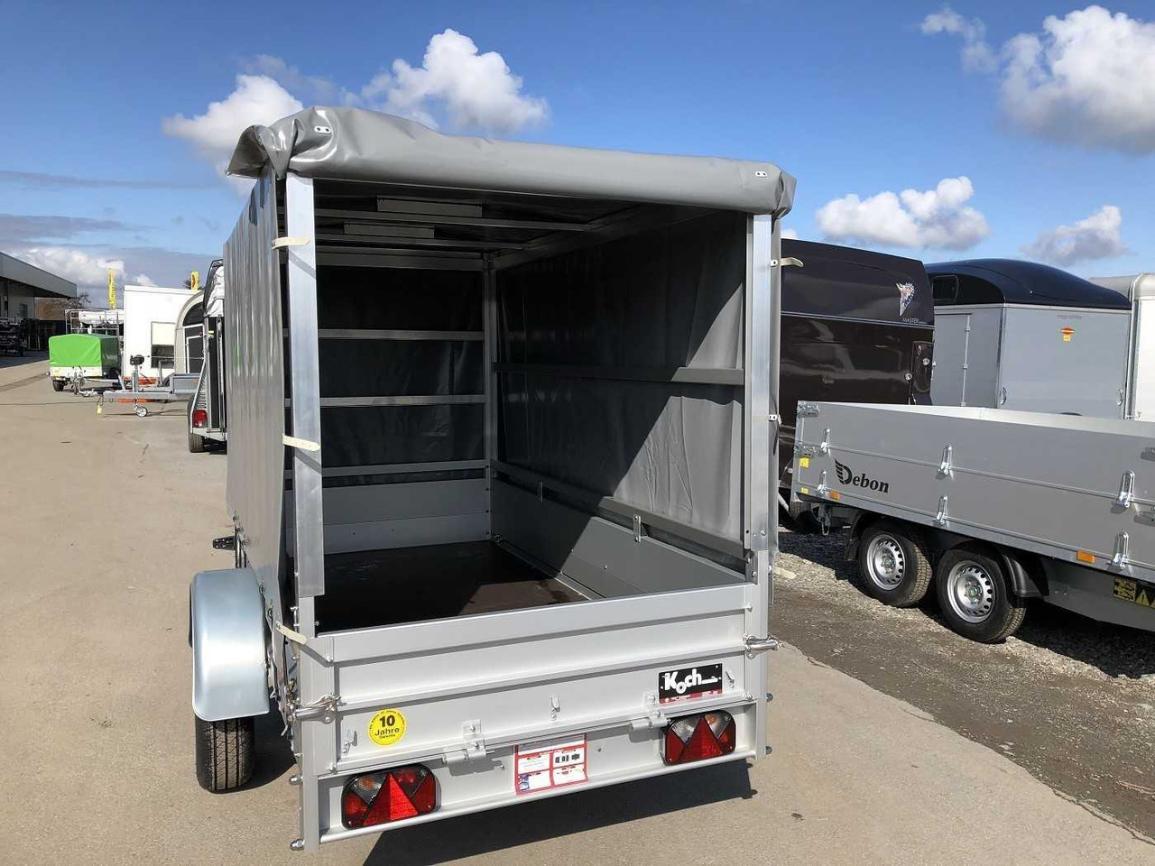 KOCH U4 mit Plane 1100 grau Kastenanhänger ungebremst - Automobilinė priekaba: foto 4 KOCH U4 mit Plane 1100 grau Kastenanhänger ungebremst - Automobilinė priekaba: foto 4