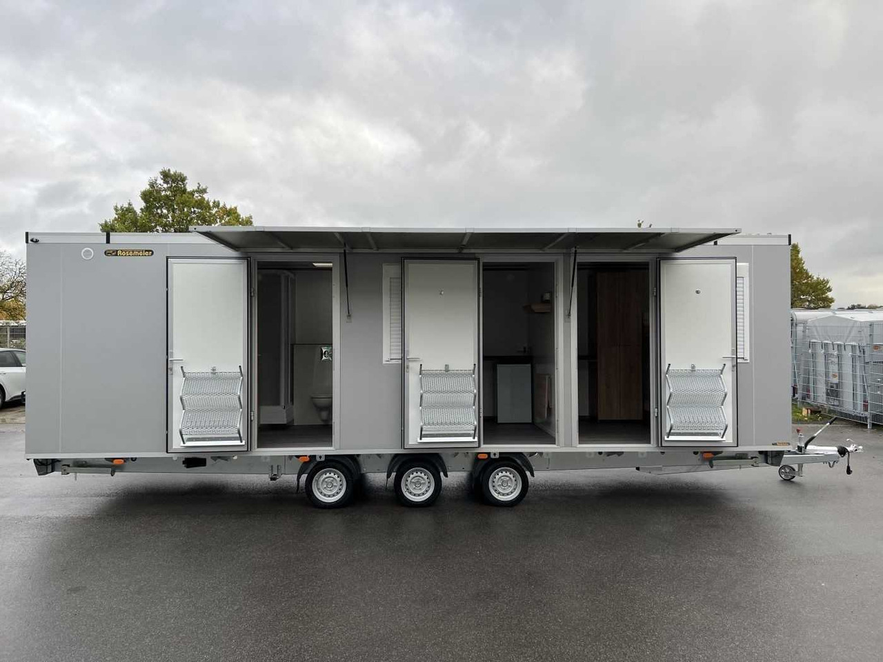 ROSEMEIER VE Mobi 8344-SP1 Tridem Mannschaftswagen - Buitinis konteineris, Priekaba: foto 1 ROSEMEIER VE Mobi 8344-SP1 Tridem Mannschaftswagen - Buitinis konteineris, Priekaba: foto 1