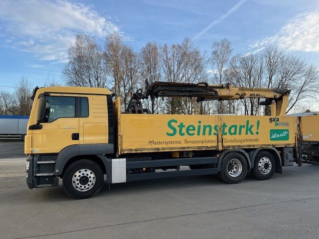MAN TGS 26.400 Baustoff LKW mit Ladekran Atlas 210.2 MAN TGS 26.400 Baustoff LKW mit Ladekran Atlas 210.2 - Sunkvežimis su kranu, Platforminis/ Bortinis sunkvežimis: foto 3 MAN TGS 26.400 Baustoff LKW mit Ladekran Atlas 210.2 MAN TGS 26.400 Baustoff LKW mit Ladekran Atlas 210.2 - Sunkvežimis su kranu, Platforminis/ Bortinis sunkvežimis: foto 3