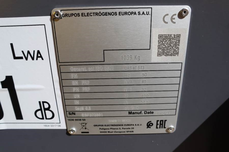 Atlas Copco QAS 40 ST3 Valid inspection, *Guarantee! Diesel, 4 - Elektrinis generatorius: foto 3 Atlas Copco QAS 40 ST3 Valid inspection, *Guarantee! Diesel, 4 - Elektrinis generatorius: foto 3