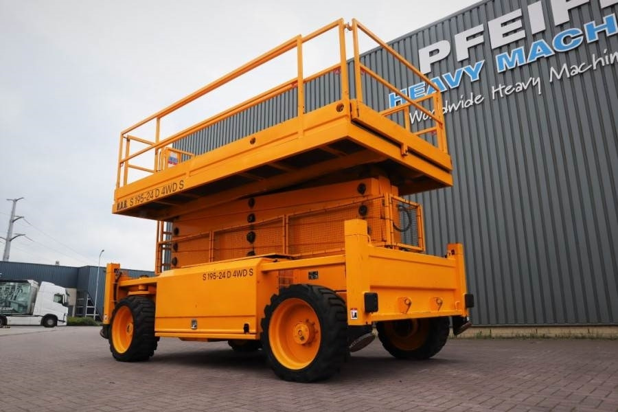Žirklinis keltuvas HAB S195-24 D4WDS Diesel, 4x4 Drive, 19.5m Working Hei: foto 8