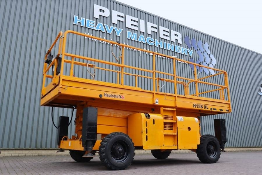 Haulotte H15SXL Diesel, 4x4 Drive, 15m Working Height, 500k - Žirklinis keltuvas: foto 1 Haulotte H15SXL Diesel, 4x4 Drive, 15m Working Height, 500k - Žirklinis keltuvas: foto 1