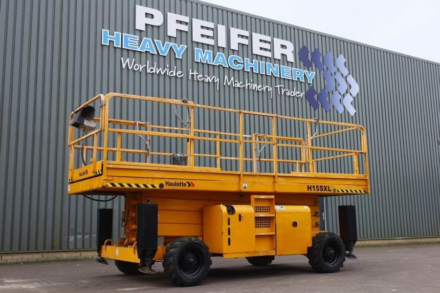 Haulotte H15SXL Diesel, 4x4 Drive, 15m Working Height, 500k - Žirklinis keltuvas: foto 1 Haulotte H15SXL Diesel, 4x4 Drive, 15m Working Height, 500k - Žirklinis keltuvas: foto 1
