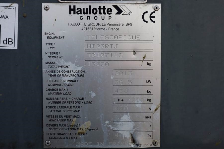 Teleskopinis keltuvas Haulotte HT23RTJ PRO Diesel, 4x4x4 Drive, 22.5 m Working He: foto 6