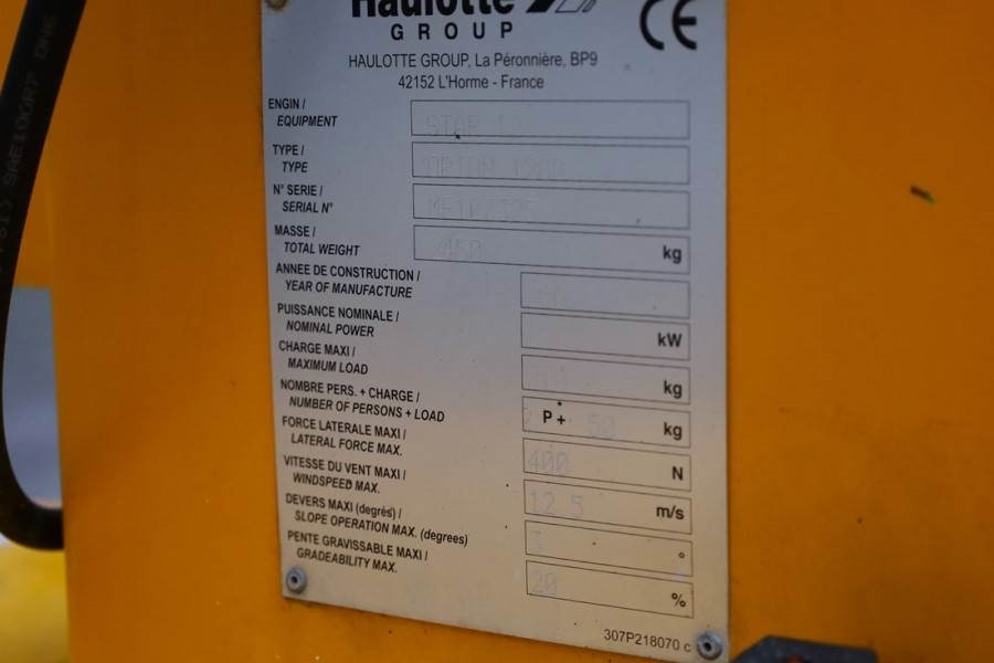 Alkūninis keltuvas Haulotte STAR 12 Electric, 12m Working Height, 3m Reach, 21: foto 6 Alkūninis keltuvas Haulotte STAR 12 Electric, 12m Working Height, 3m Reach, 21: foto 6