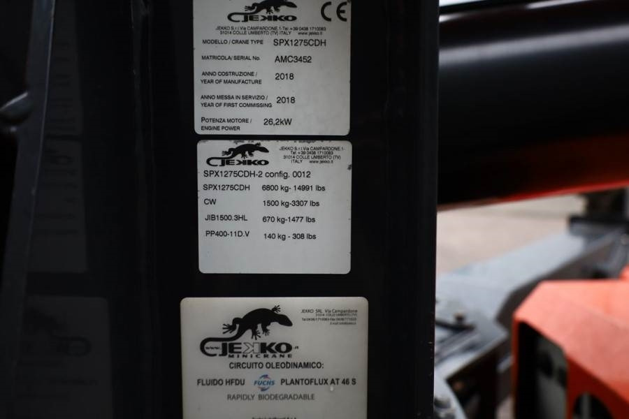 Jekko SPX1275CDH Valid inspection, *Guarantee! Diesel/El - Vikšrinis kranas: foto 5 Jekko SPX1275CDH Valid inspection, *Guarantee! Diesel/El - Vikšrinis kranas: foto 5