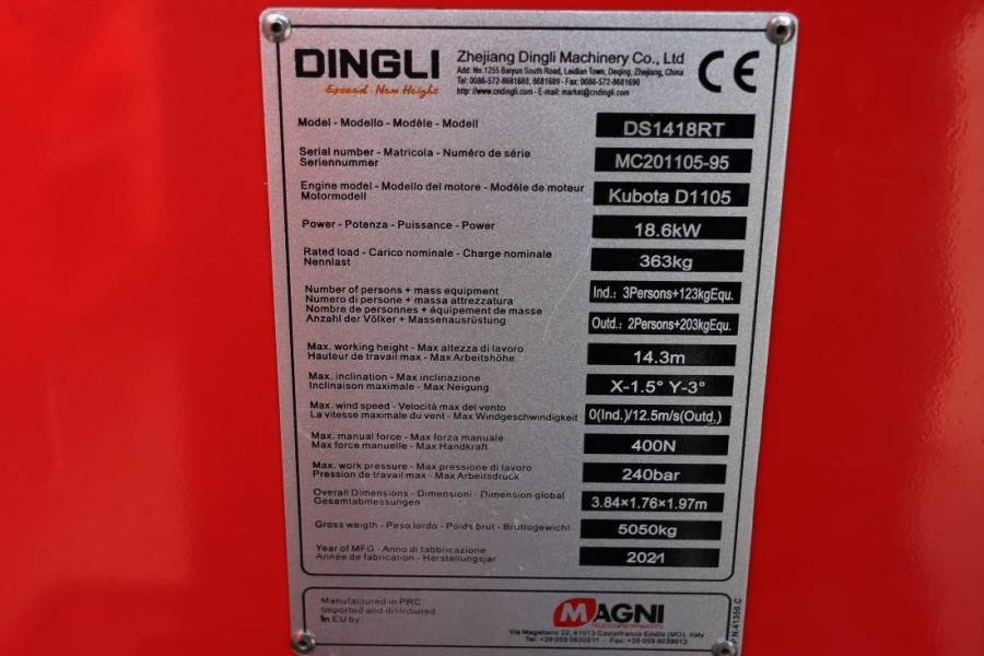 Magni DS1418RT New And Available Directly From Stock, Di  lizingą Magni DS1418RT New And Available Directly From Stock, Di: foto 6
