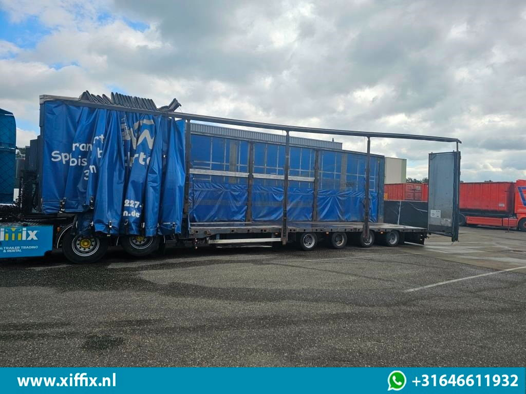 Dinkel 4-ass. Semi dieplader met elektrische huifopbouw / 2x naloop gestuurd - Žemo profilio platforma puspriekabė: foto 4 Dinkel 4-ass. Semi dieplader met elektrische huifopbouw / 2x naloop gestuurd - Žemo profilio platforma puspriekabė: foto 4