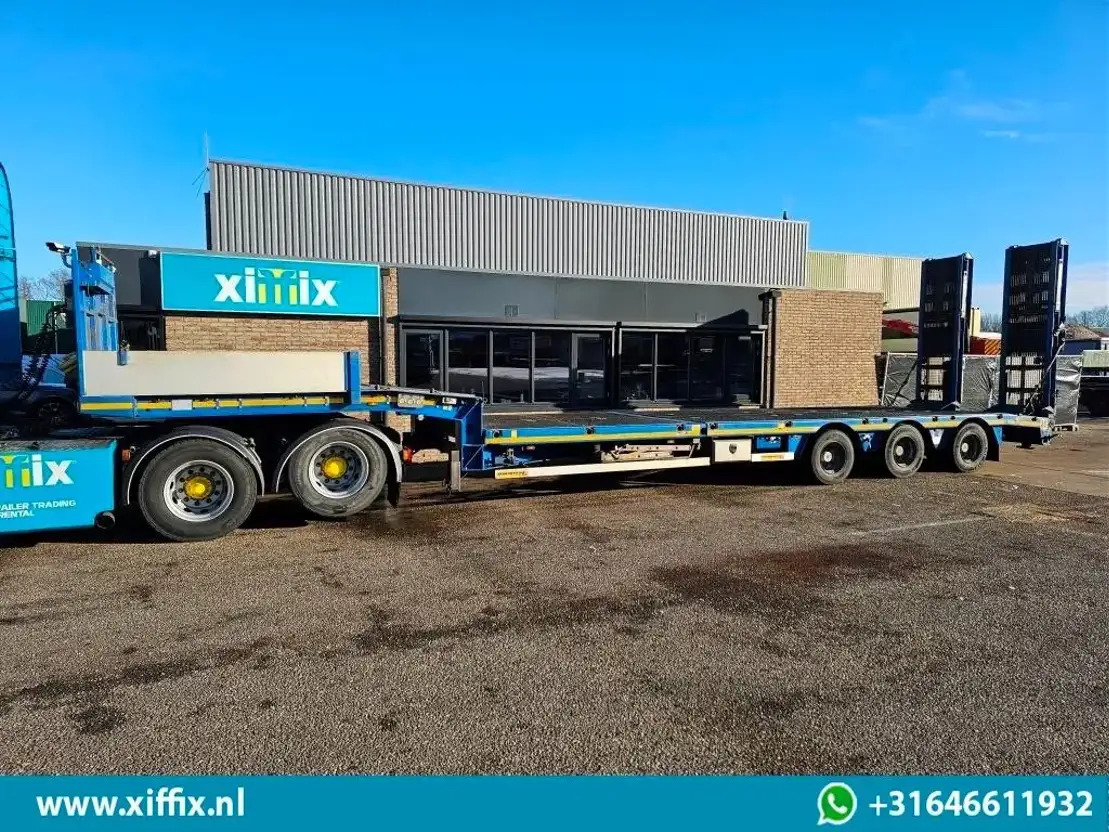 Faymonville 3-ass. Semi dieplader met dubbele hydr. Kleppen en hydr. Verstelbare - Žemo profilio platforma puspriekabė: foto 5 Faymonville 3-ass. Semi dieplader met dubbele hydr. Kleppen en hydr. Verstelbare - Žemo profilio platforma puspriekabė: foto 5