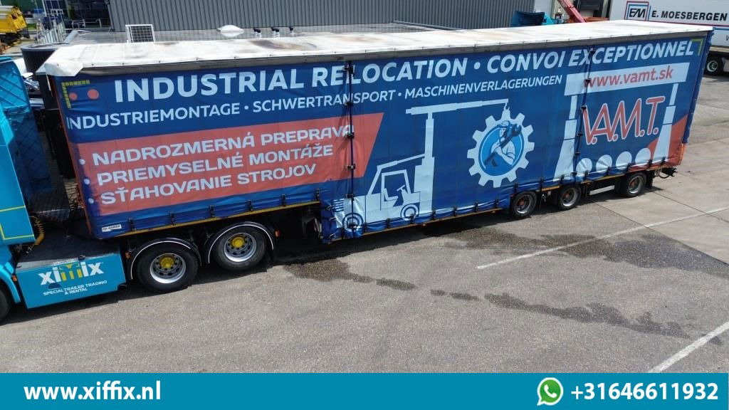 Meusburger 3-ass. Dieplader met huifopbouw / Naloop gestuurd - Žemo profilio platforma puspriekabė: foto 1 Meusburger 3-ass. Dieplader met huifopbouw / Naloop gestuurd - Žemo profilio platforma puspriekabė: foto 1