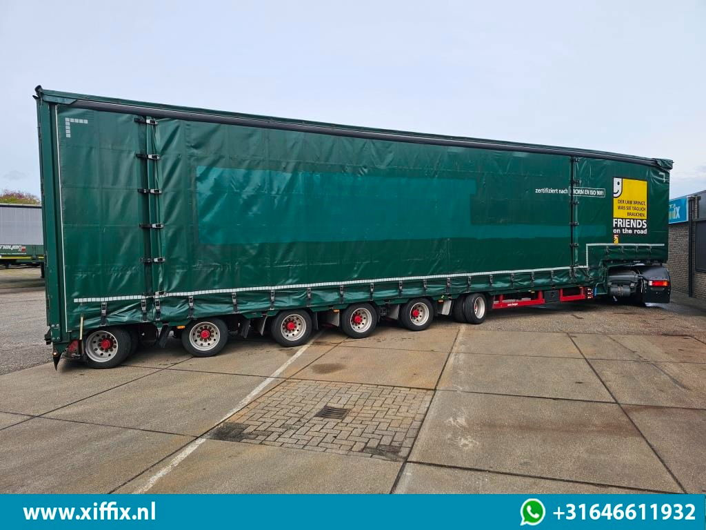 Meusburger 6-ass. Semi dieplader met elektrische huifopbouw / 3x naloop gestuurd - Žemo profilio platforma puspriekabė: foto 5 Meusburger 6-ass. Semi dieplader met elektrische huifopbouw / 3x naloop gestuurd - Žemo profilio platforma puspriekabė: foto 5