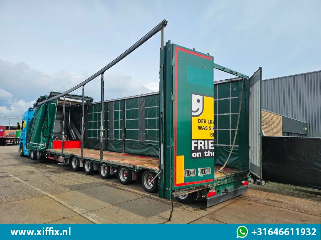 Žemo profilio platforma puspriekabė Meusburger 6-ass. Semi dieplader met elektrische huifopbouw / 3x naloop gestuurd: foto 17