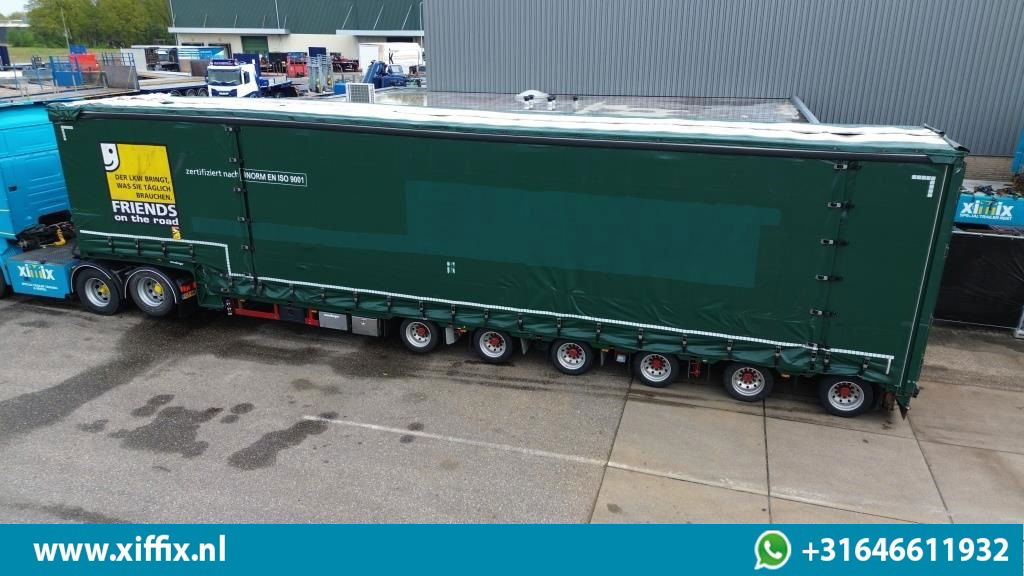 Meusburger 6-ass. Semi dieplader met elektrische huifopbouw / 3x naloop gestuurd - Žemo profilio platforma puspriekabė: foto 2 Meusburger 6-ass. Semi dieplader met elektrische huifopbouw / 3x naloop gestuurd - Žemo profilio platforma puspriekabė: foto 2