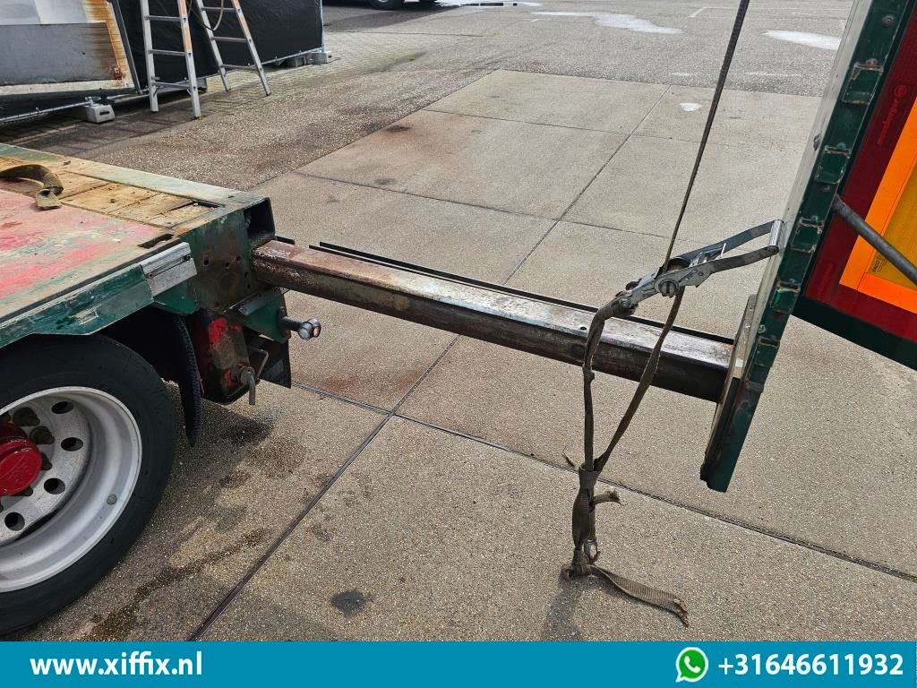 Žemo profilio platforma puspriekabė Meusburger 6-ass. Semi dieplader met elektrische huifopbouw / 3x naloop gestuurd: foto 8