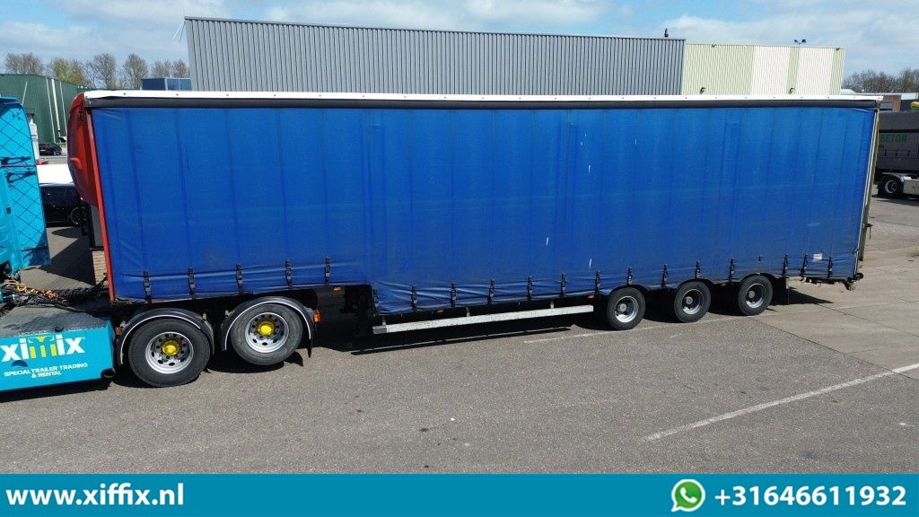 Nooteboom 3-ass. Semi dieplader met huifopbouw / Laadklep - Žemo profilio platforma puspriekabė: foto 1 Nooteboom 3-ass. Semi dieplader met huifopbouw / Laadklep - Žemo profilio platforma puspriekabė: foto 1