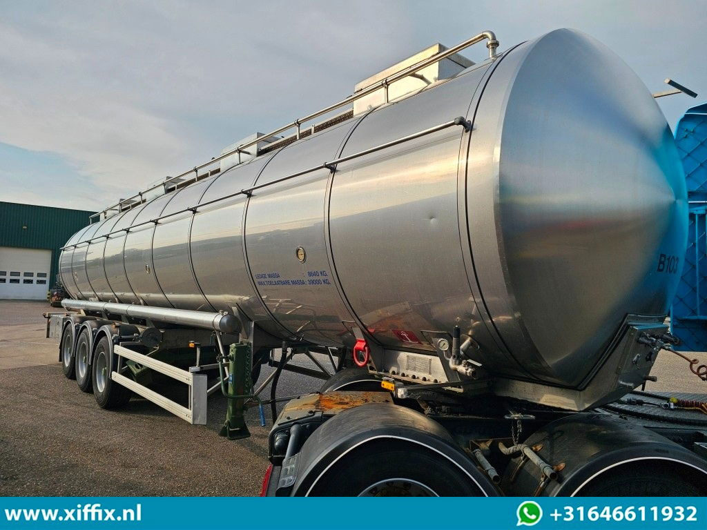 Parcisa 3-ass. Geisoleerde RVS tankoplegger / ADR / Chemie / 1 Compartiment - Puspriekabė cisterna: foto 4 Parcisa 3-ass. Geisoleerde RVS tankoplegger / ADR / Chemie / 1 Compartiment - Puspriekabė cisterna: foto 4