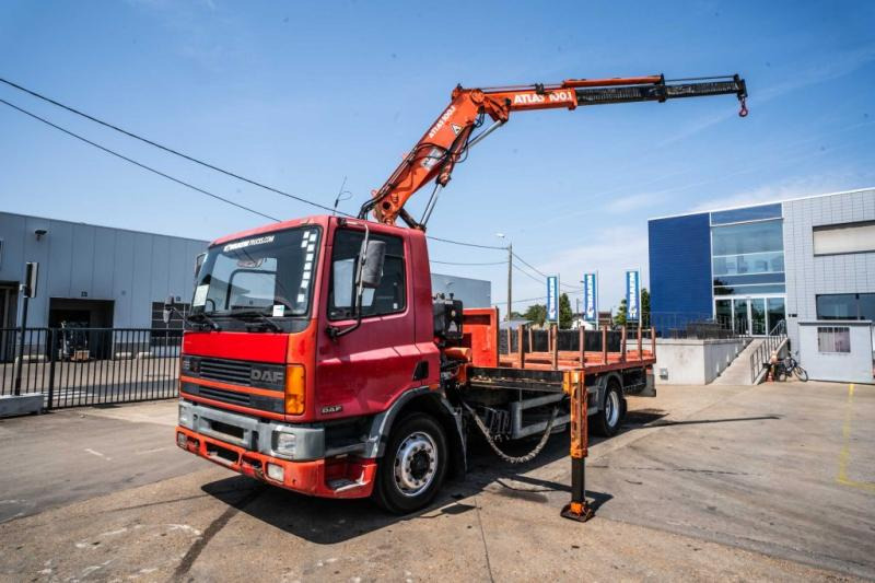 DAF 65.180 - ATLAS 100.1 - Platforminis/ Bortinis sunkvežimis, Sunkvežimis su kranu: foto 1 DAF 65.180 - ATLAS 100.1 - Platforminis/ Bortinis sunkvežimis, Sunkvežimis su kranu: foto 1