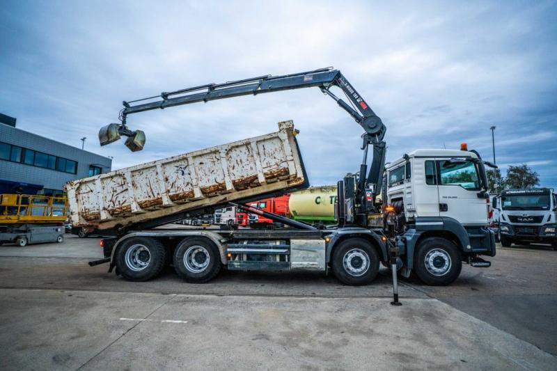 MAN TGS 32.420 BL + HIAB X-HIDUO 188/3x - Hook-lift sunkvežimis, Sunkvežimis su kranu: foto 3 MAN TGS 32.420 BL + HIAB X-HIDUO 188/3x - Hook-lift sunkvežimis, Sunkvežimis su kranu: foto 3