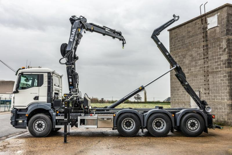 MAN TGS 35.520 BL - ATLAS 240.2E - Hook-lift sunkvežimis, Sunkvežimis su kranu: foto 2 MAN TGS 35.520 BL - ATLAS 240.2E - Hook-lift sunkvežimis, Sunkvežimis su kranu: foto 2