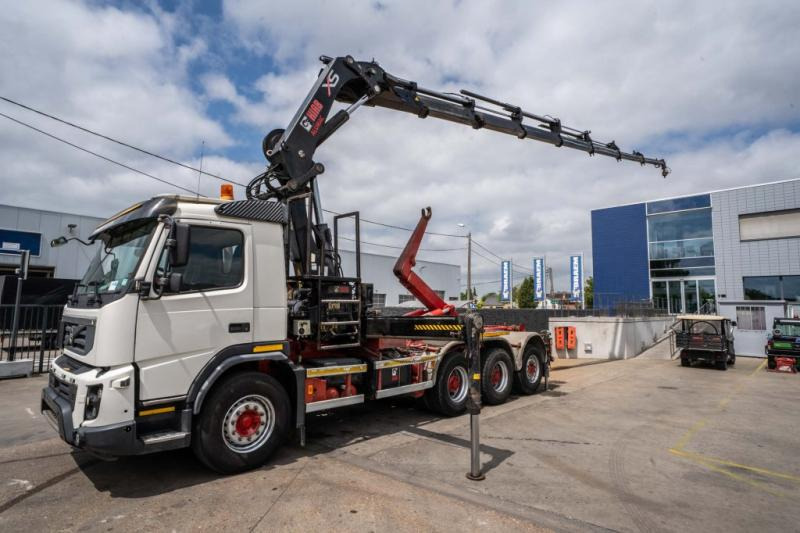 Volvo FMX 420 - HIAB 322 E - 7 HIPRO - Hook-lift sunkvežimis, Sunkvežimis su kranu: foto 1 Volvo FMX 420 - HIAB 322 E - 7 HIPRO - Hook-lift sunkvežimis, Sunkvežimis su kranu: foto 1